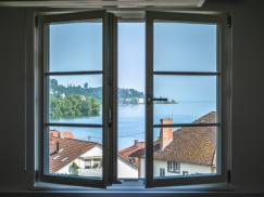 Sprossenfenster mit Aussicht auf Bodensee